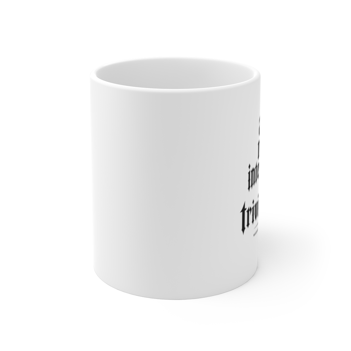 Wednesday "I am not interested in trivialities." White Mug - Official mugs merchandise