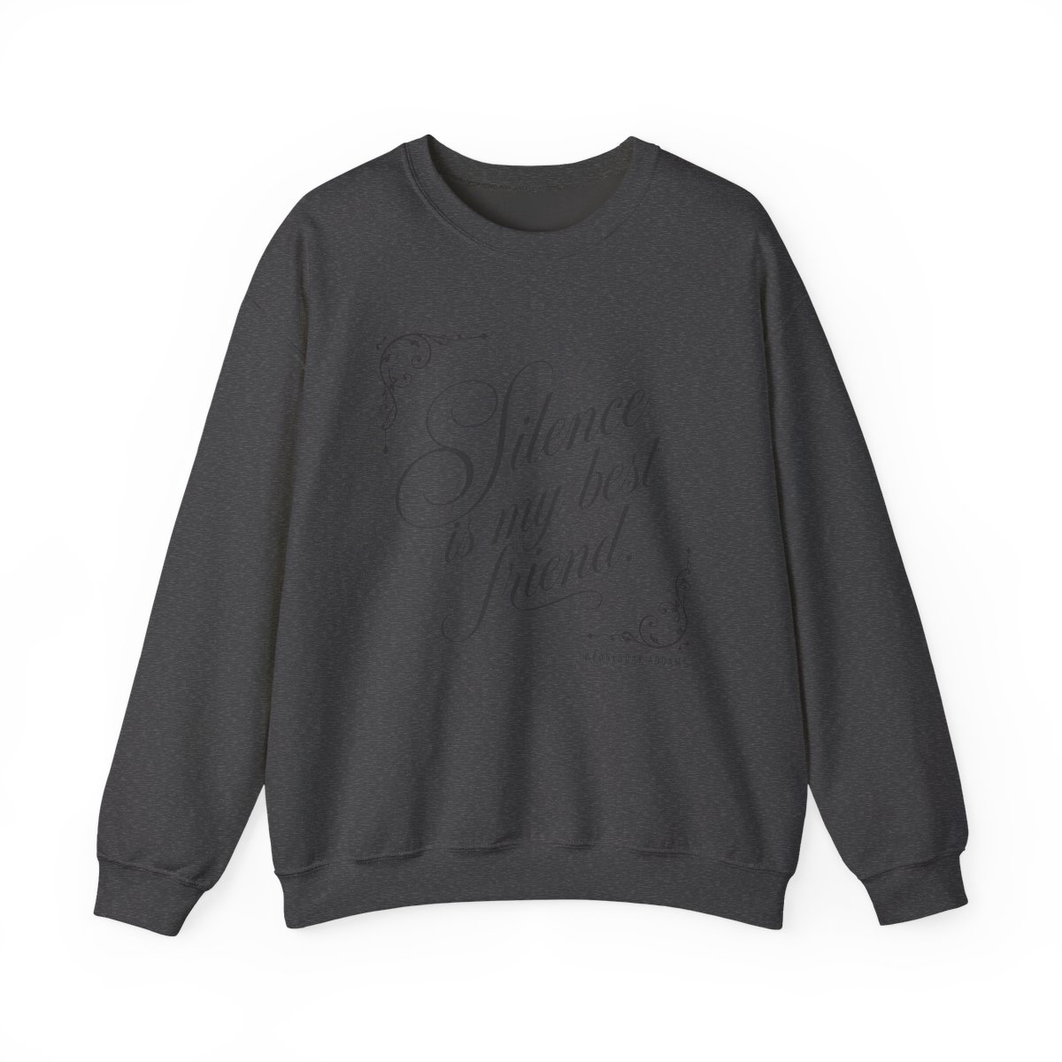 Wednesday "Silence is my best friend." Crewneck - alternate angle 3, merchandise