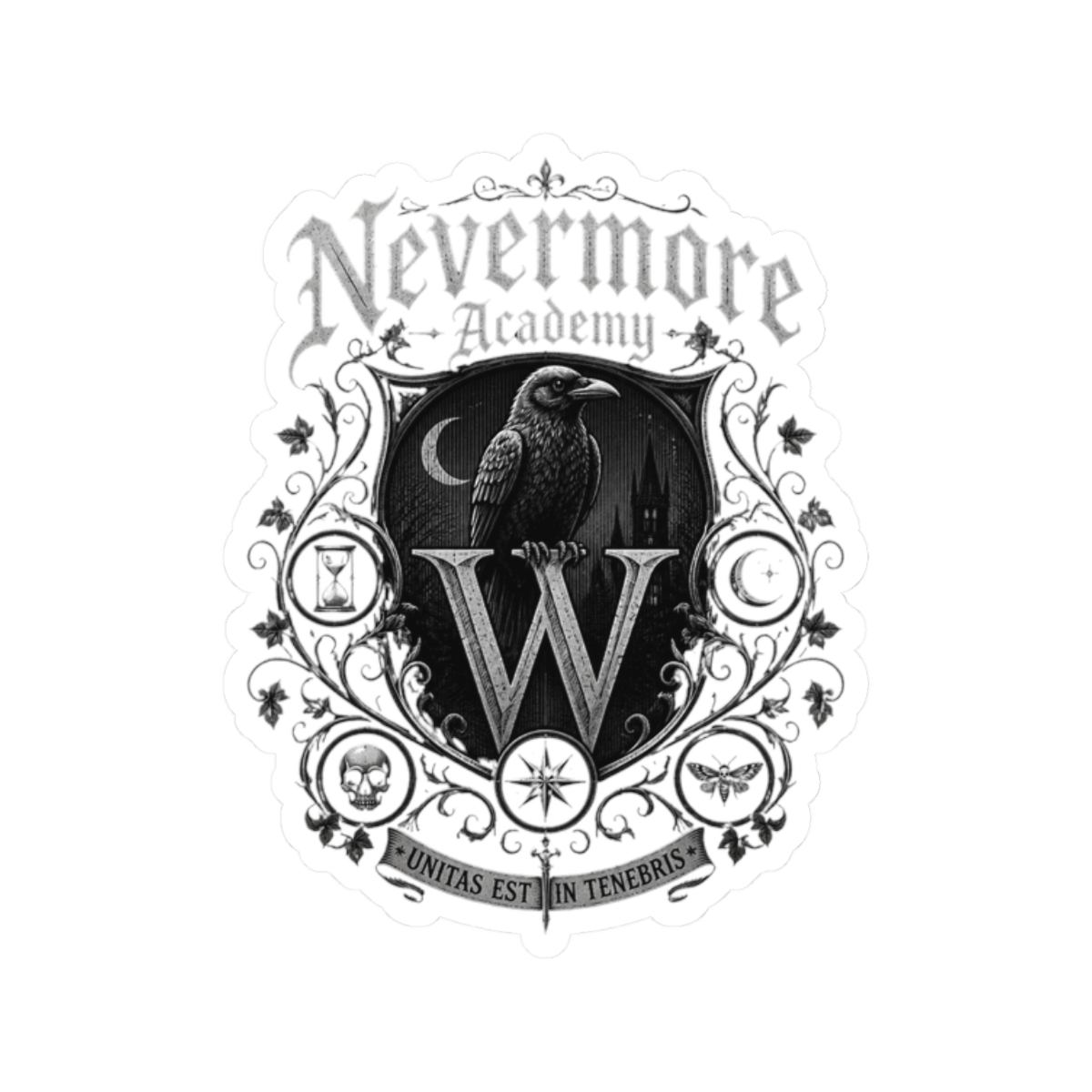 Wednesday "Nevermore Academy" Sticker - Official stickers merchandise
