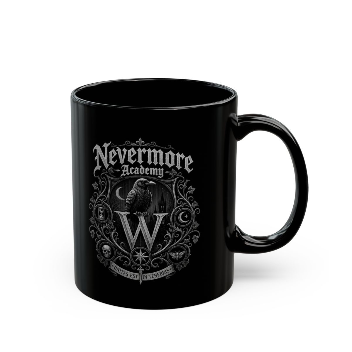 Wednesday "Nevermore Academy" Black Mug - Official mugs merchandise