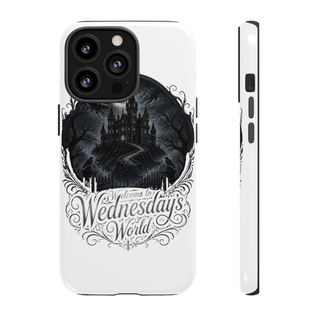 Wednesday "Welcome to Wednesday" Phone Case - alternate angle 2, merchandise