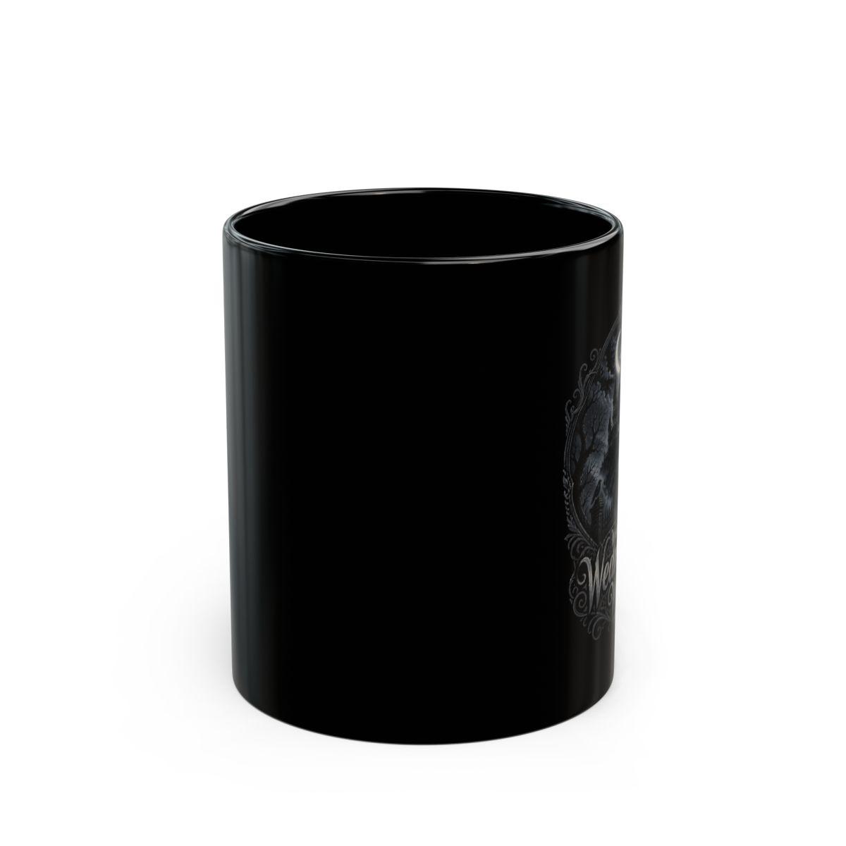 Wednesday "Welcome to Wednesday" Black Mug - alternate angle 1, merchandise