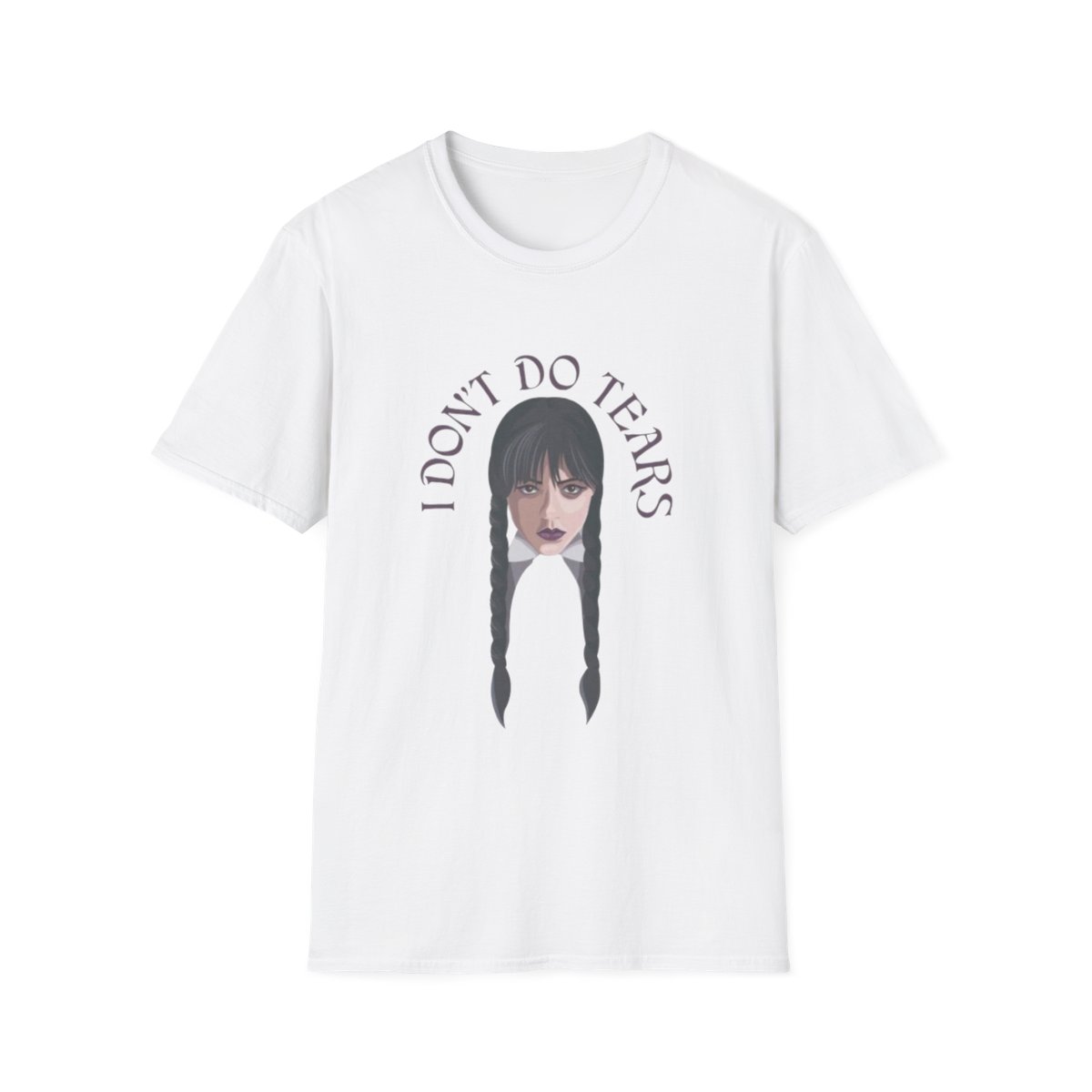 I Don't Do Tears T-Shirt | Goth Portrait Tee | Wednesday Merch - Official T-Shirts merchandise